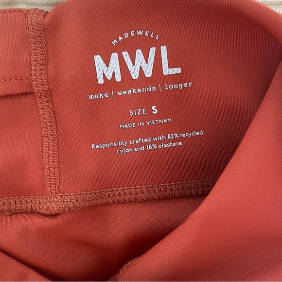 Madewell MWL Perfect High Rise Leggings Women's Rust size Small - Picture 8 of 14